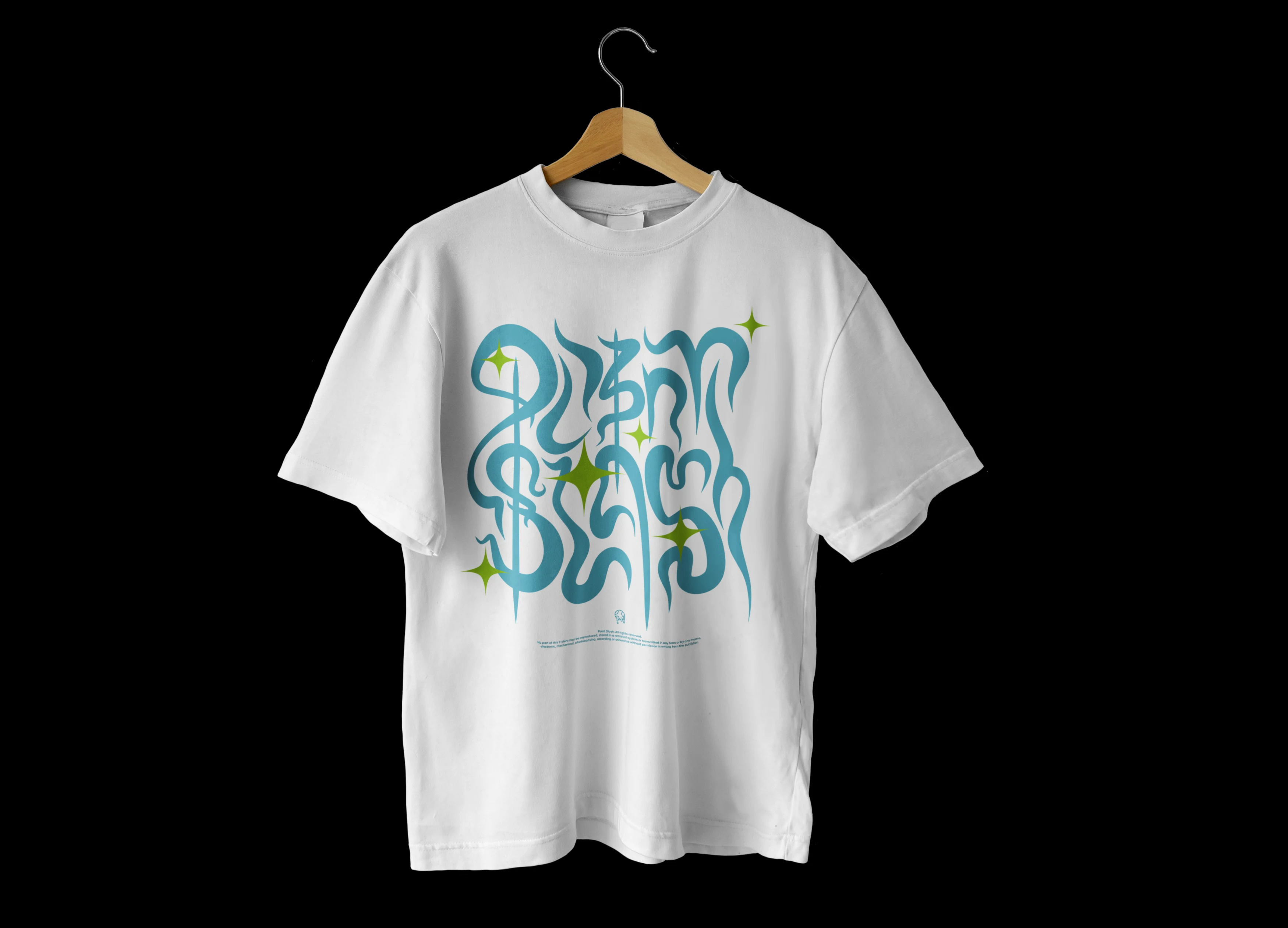 Point Slash T-shirt print