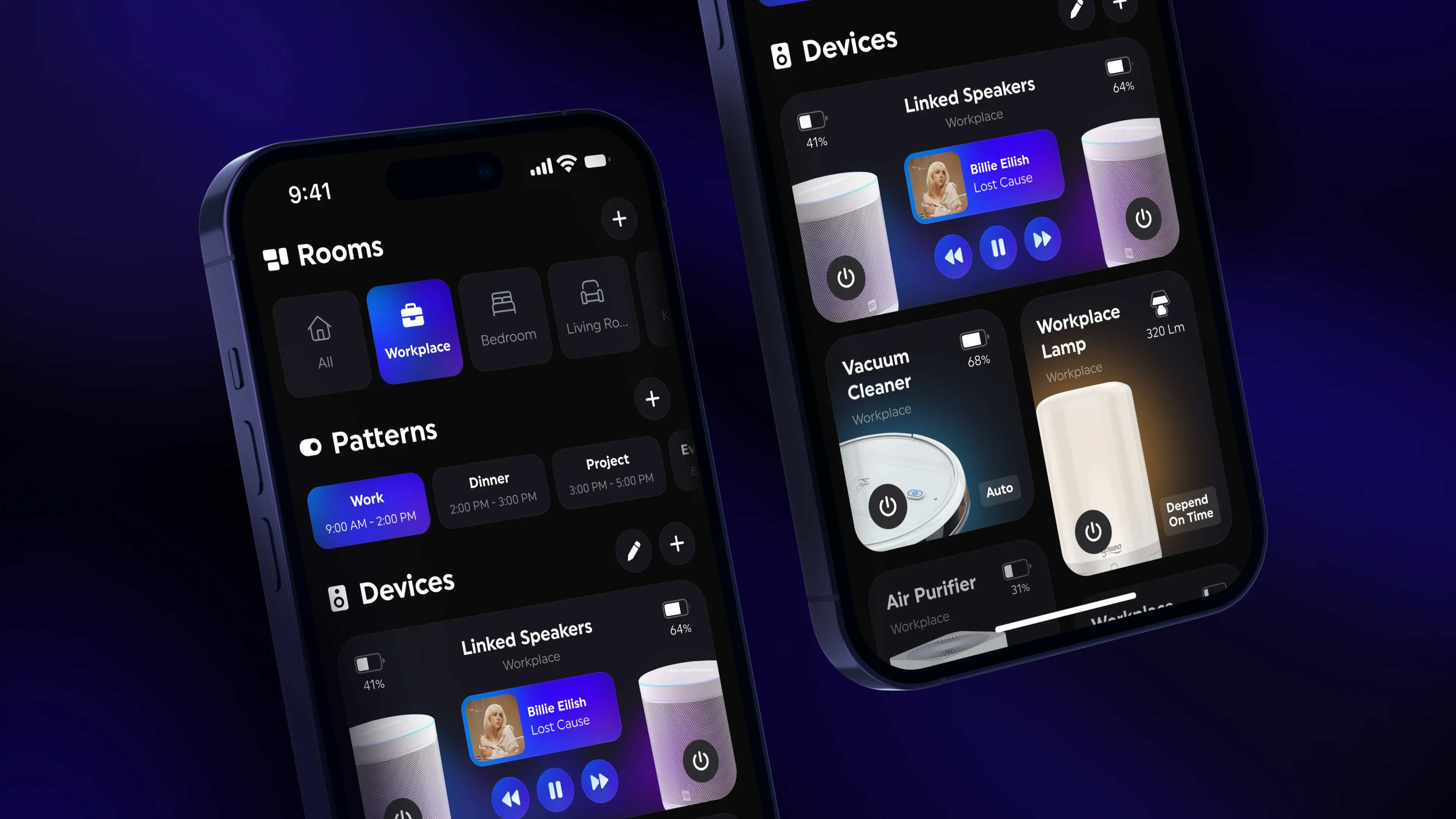 Smart home app concept